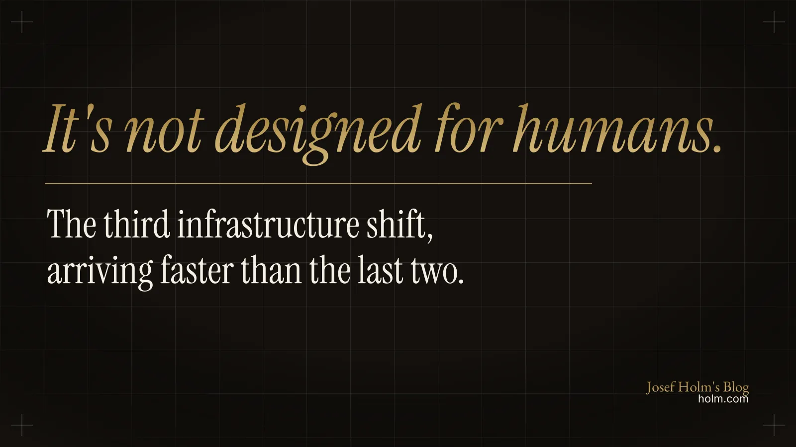 The Agent Infrastructure Stack Is Forming Now