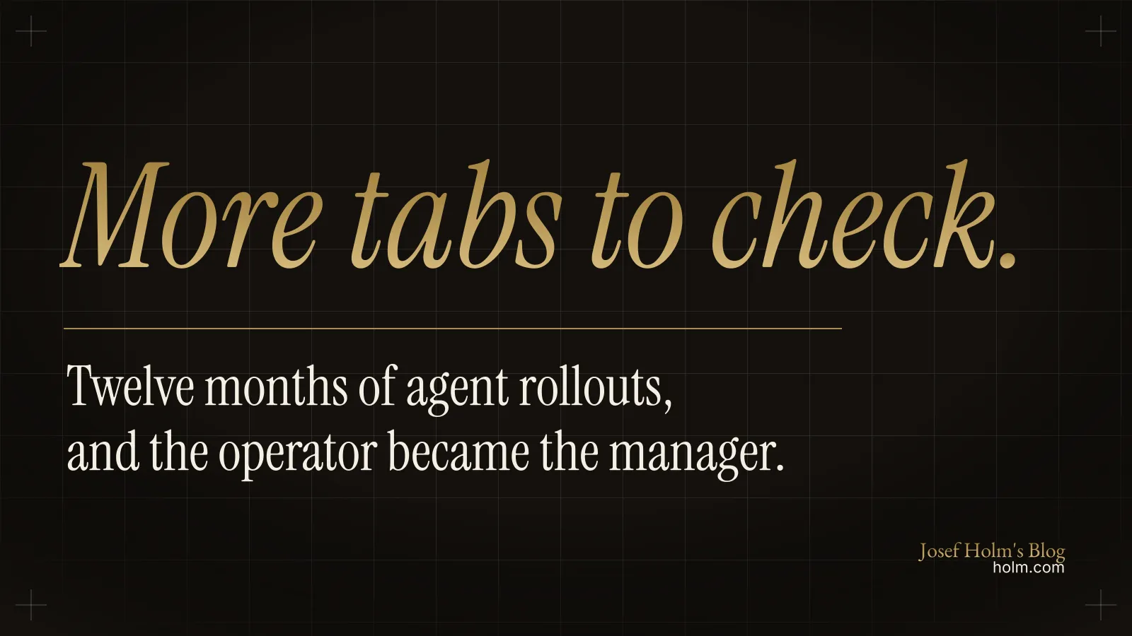Why AI Agents Made You Middle Management