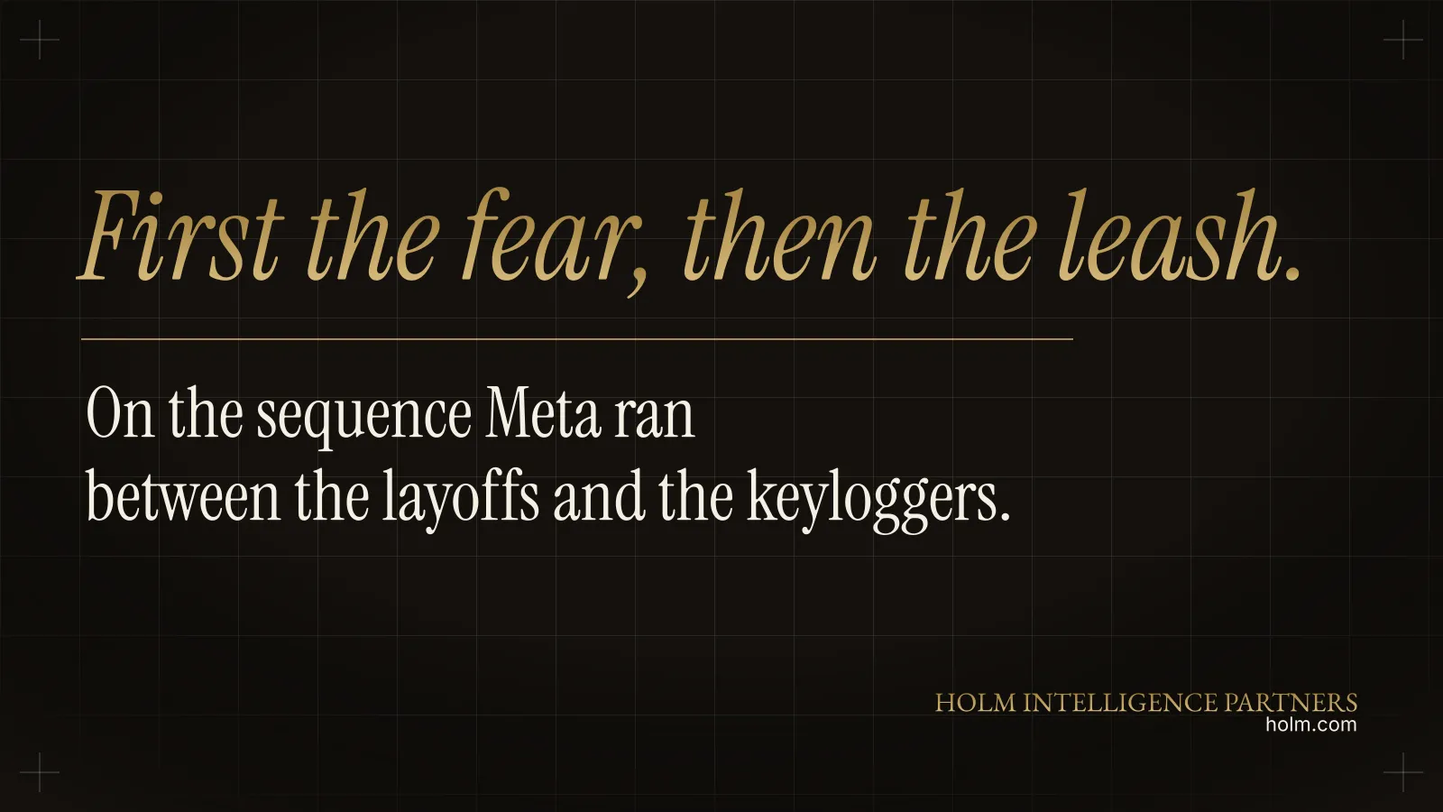 Meta's Keyloggers Aren't About Productivity