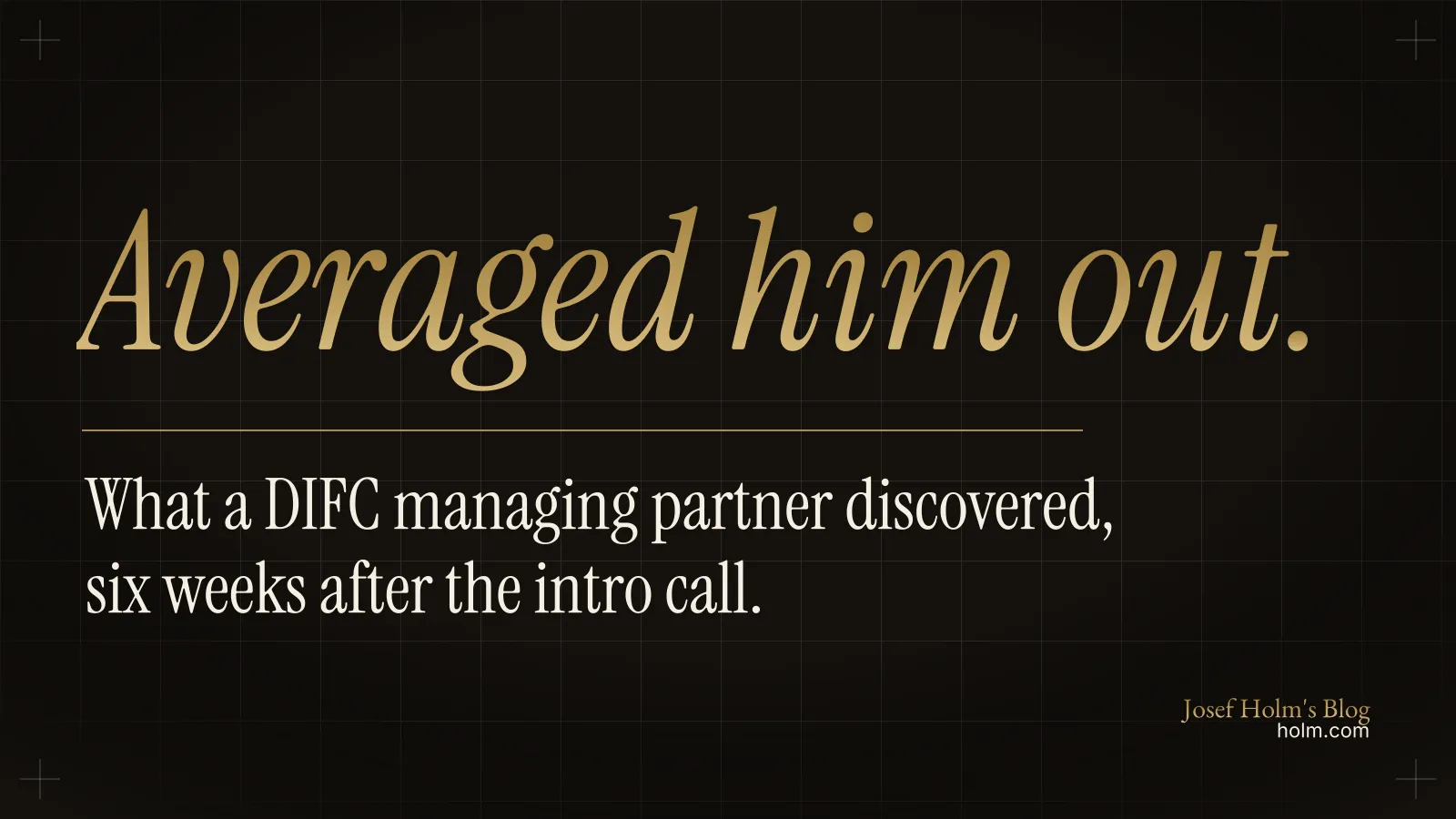 The Prove-It Economy Lands at the Partner's Desk