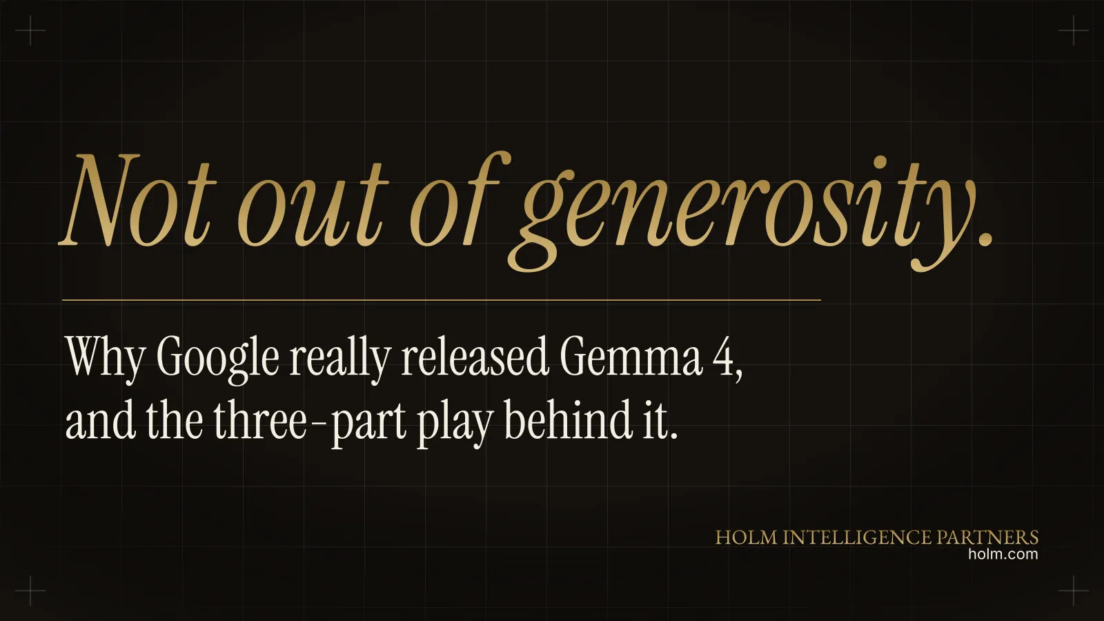 The Real Reason Google Gave Gemma 4 Away