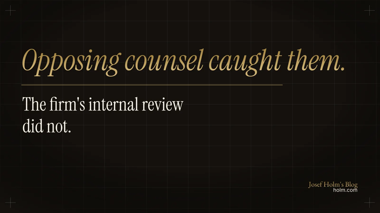 Why Sullivan and Cromwell Filed Fake Citations