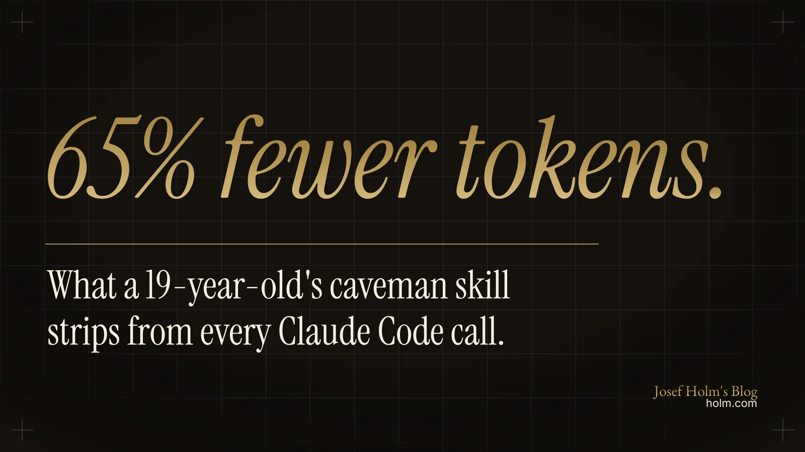Talk Like a Caveman: The Claude Code Skill That Cuts Tokens by 65%