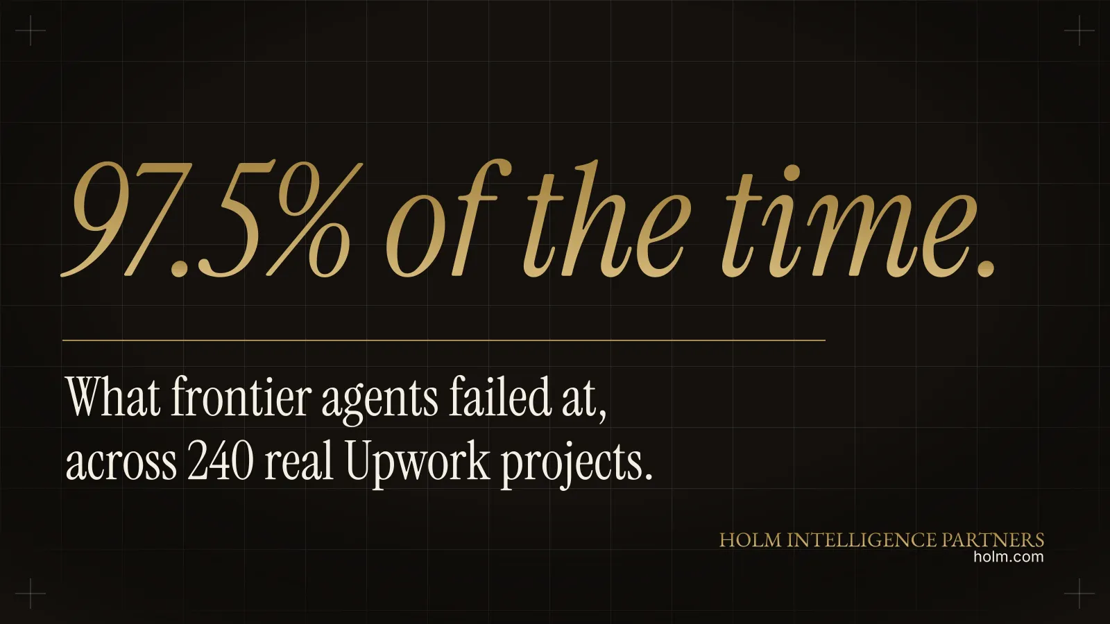 Why AI Agents Fail 97.5% of Real Client Work